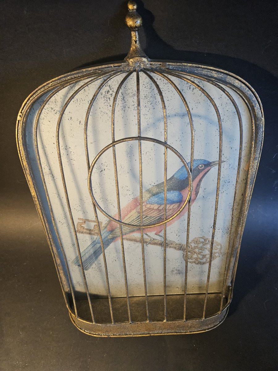 Cage à oiseaux en trompe l'oeil-photo-3