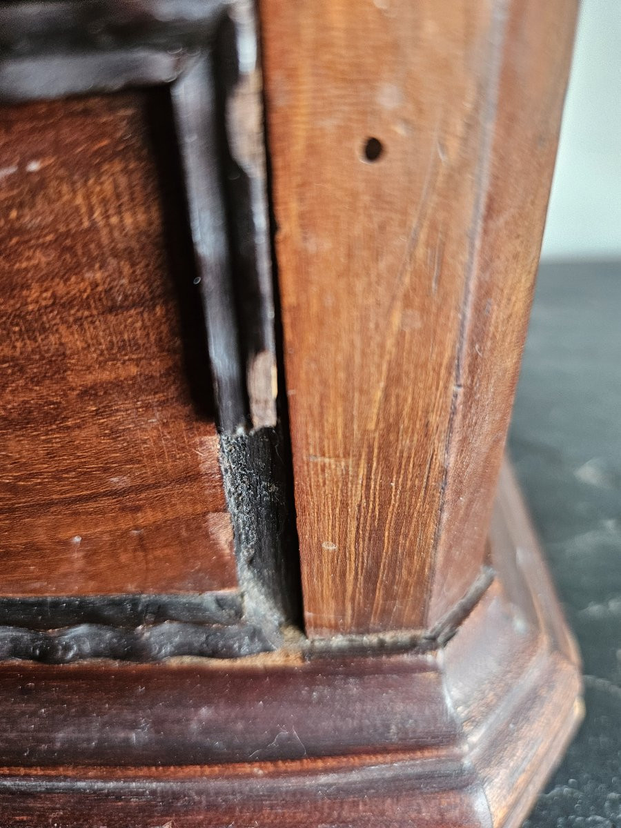 Commode ou chiffonière miniature de maitrise en noyer, 19ème-photo-2