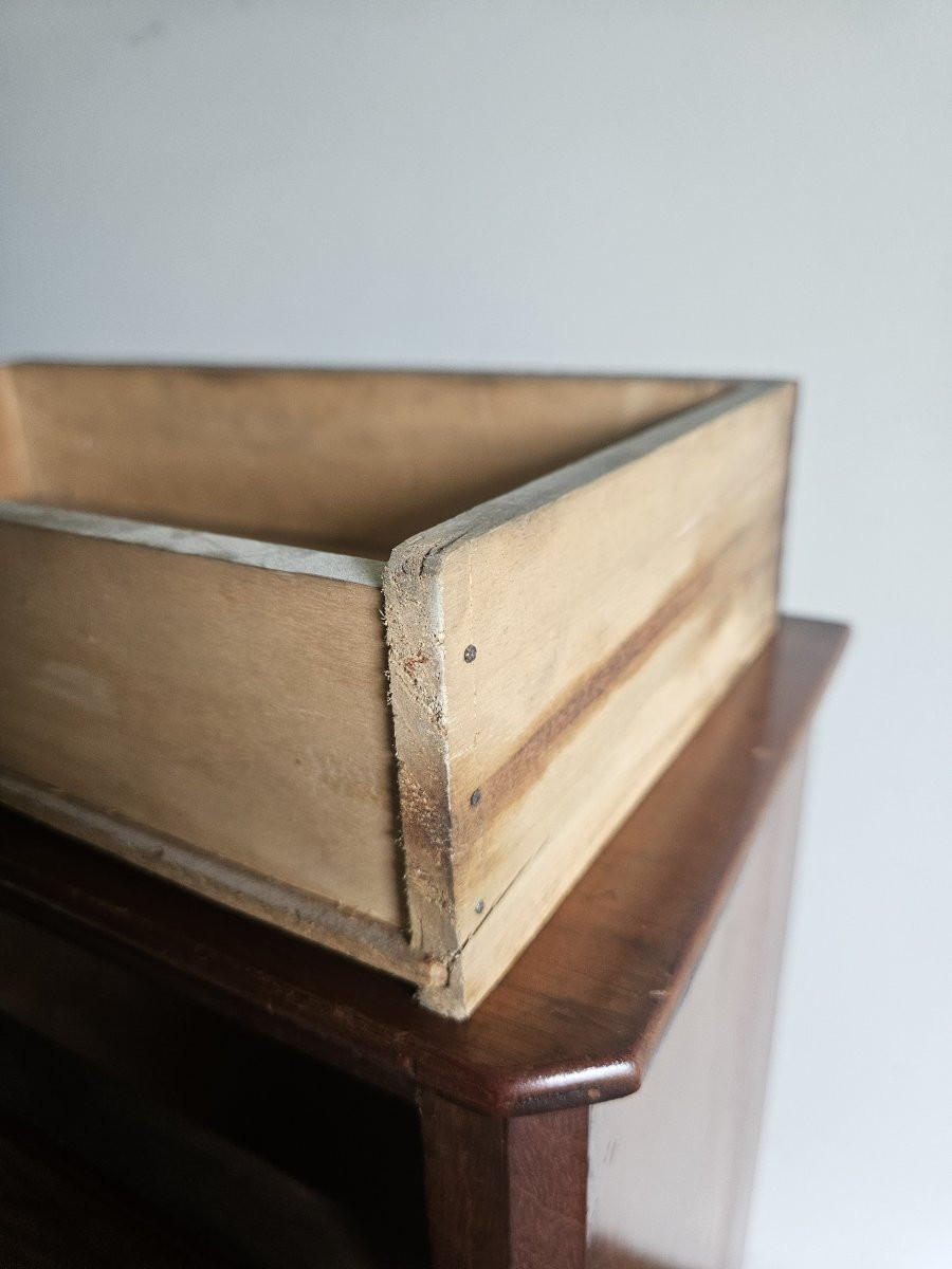 Commode ou chiffonière miniature de maitrise en noyer, 19ème-photo-6