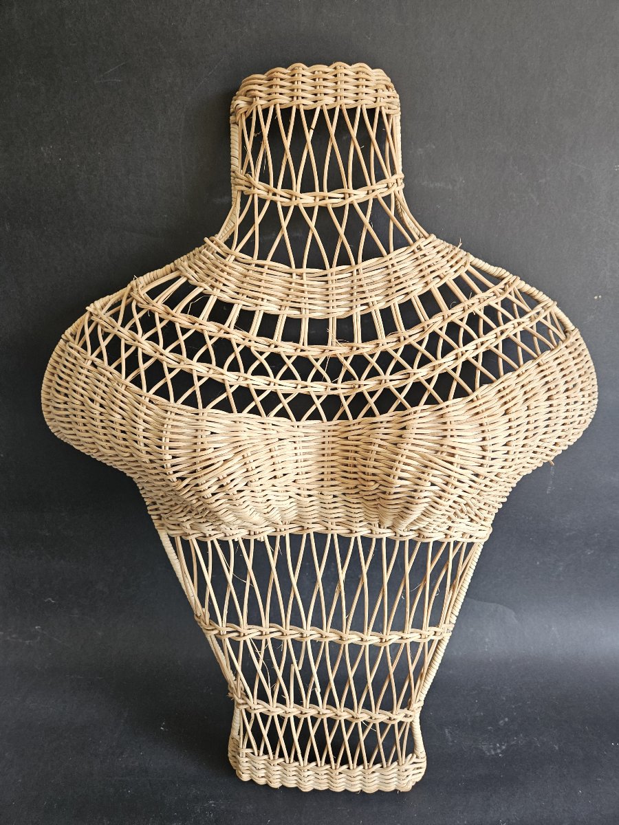 Wicker Mannequin Bust