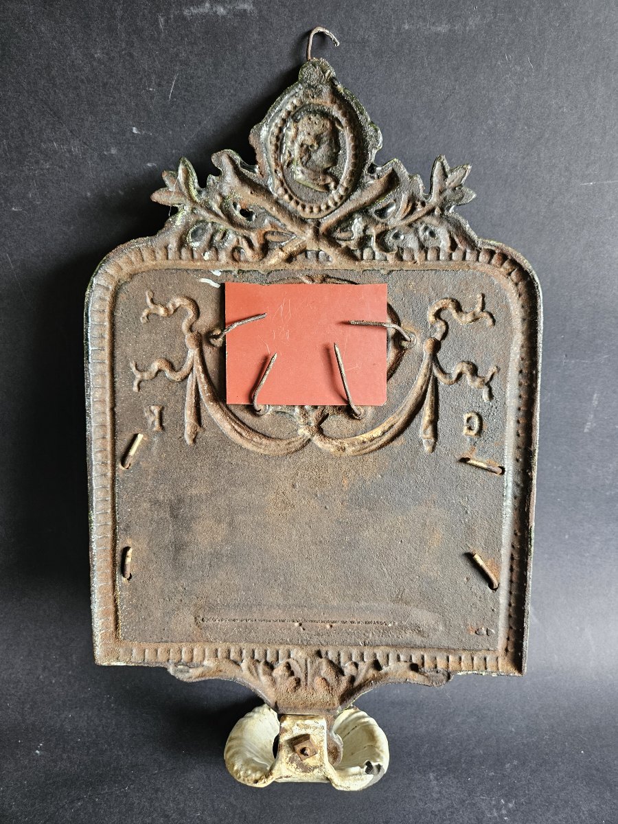 Porte peigne / brosse en fonte émaillée-photo-4