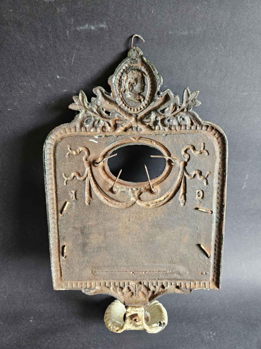 Porte peigne / brosse en fonte émaillée-photo-5