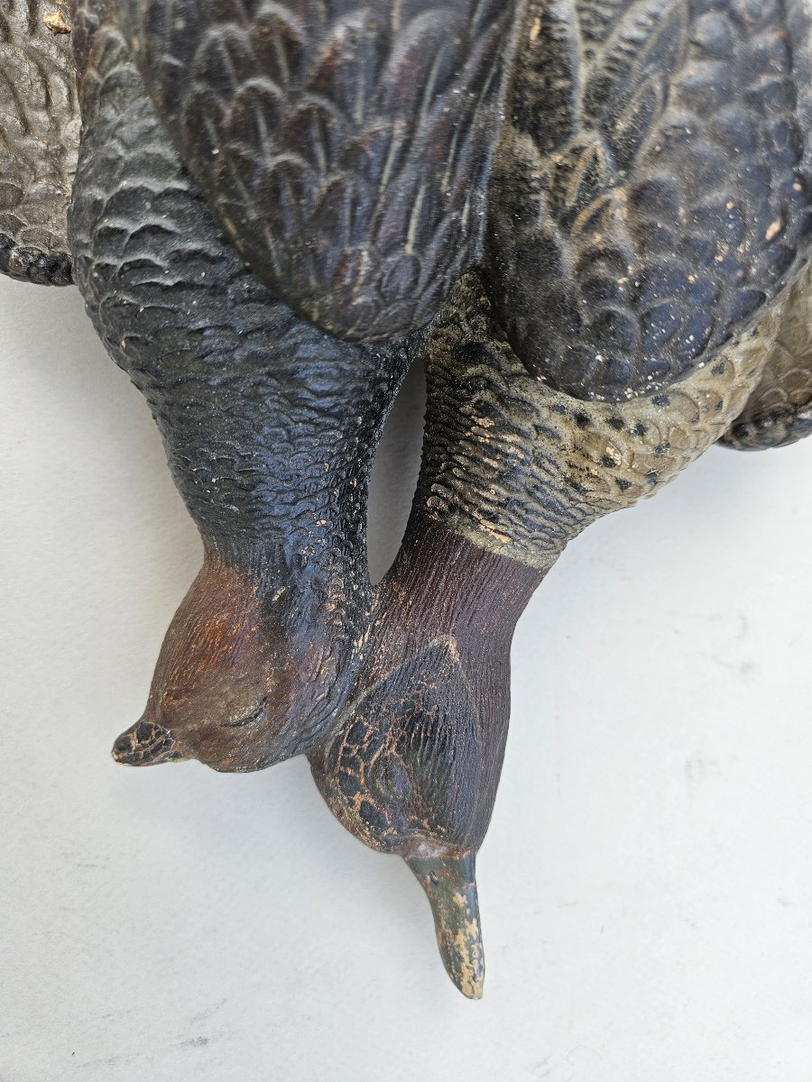Oiseaux nature morte en terre cuite autrichienne -photo-2