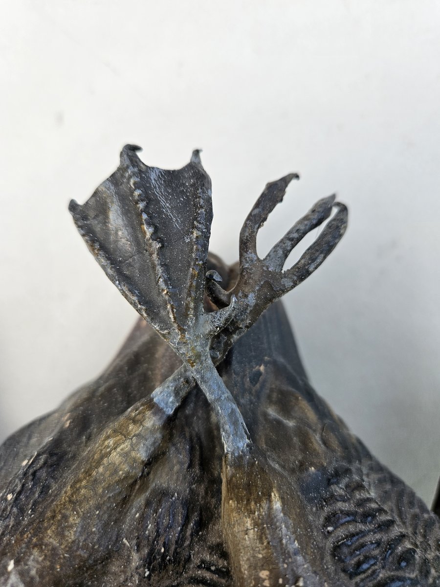 Oiseaux nature morte en terre cuite autrichienne -photo-3