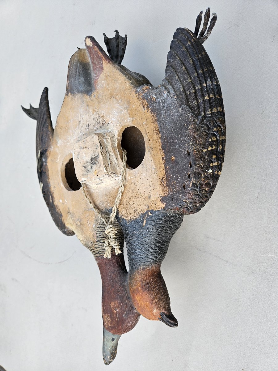 Oiseaux nature morte en terre cuite autrichienne -photo-1