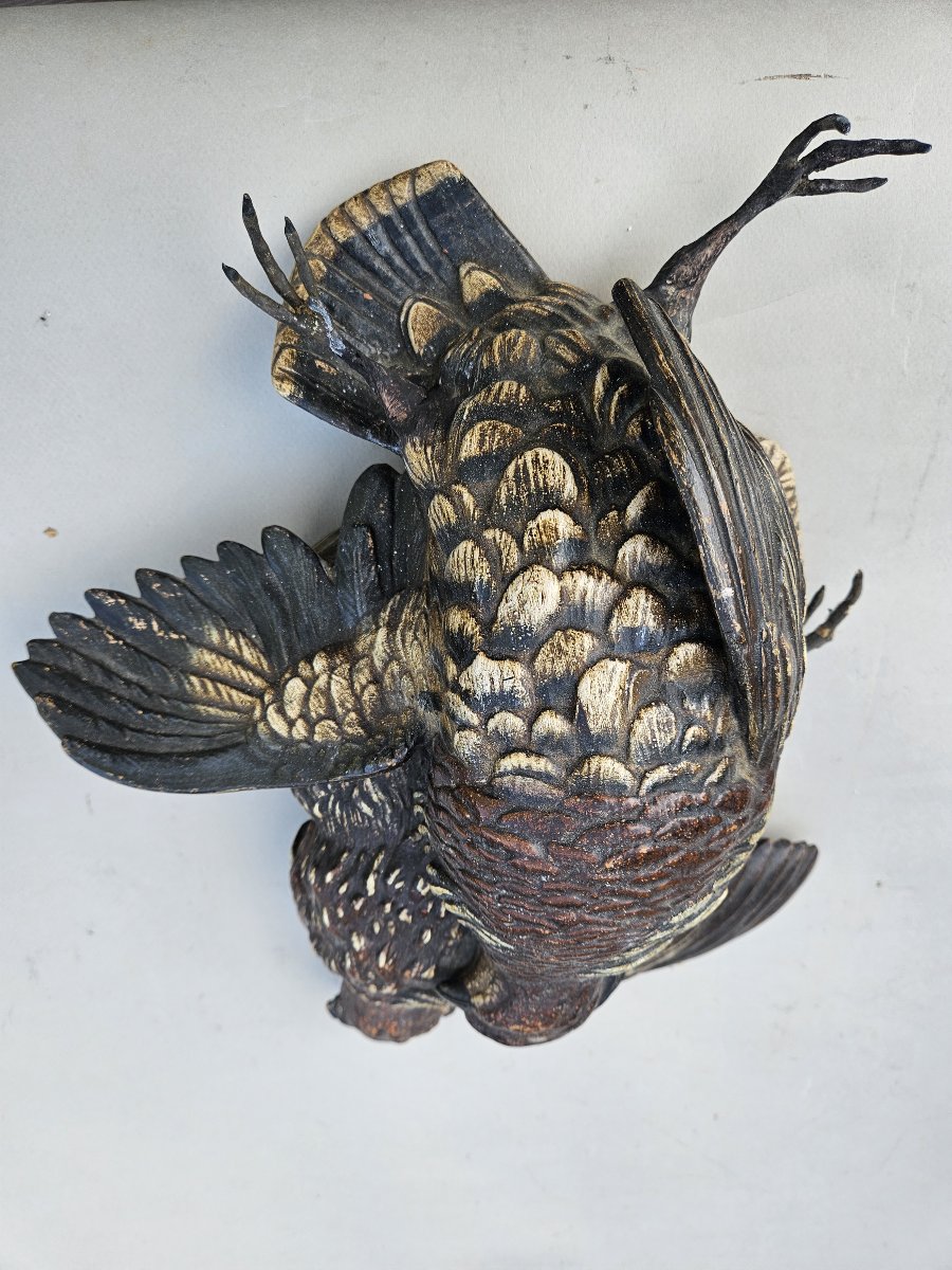 Oiseaux nature morte en terre cuite autrichienne -photo-2