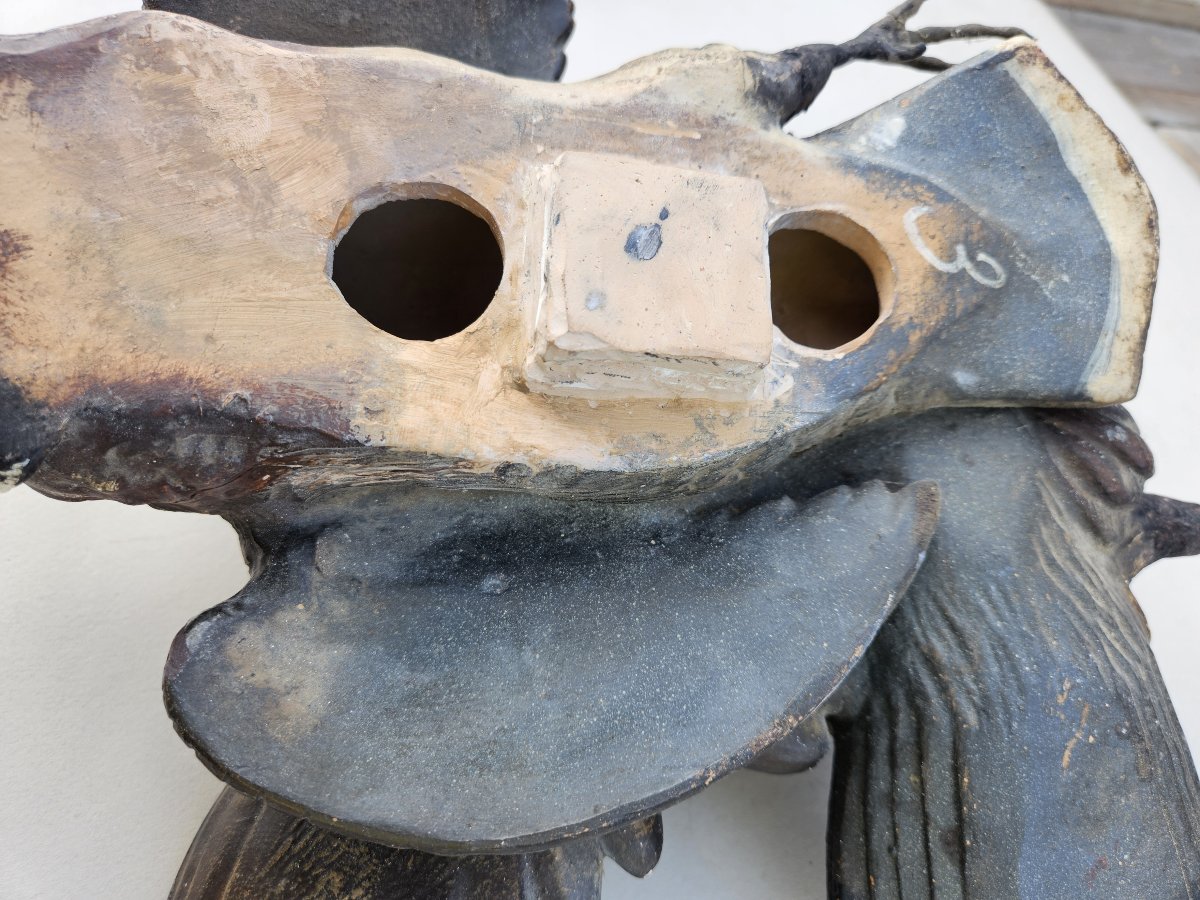 Oiseaux nature morte en terre cuite autrichienne -photo-4