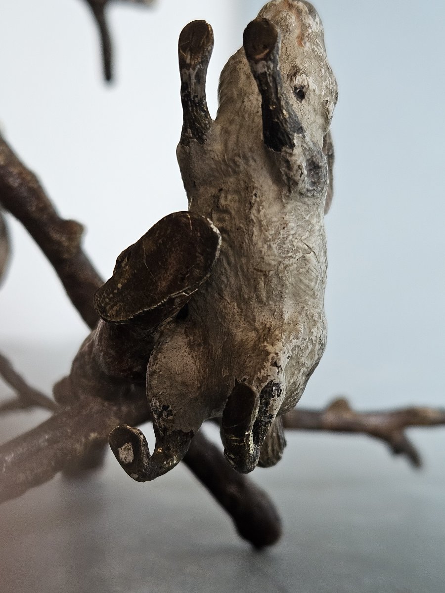 Austrian Cold Painted Bronze Rabbits -photo-6