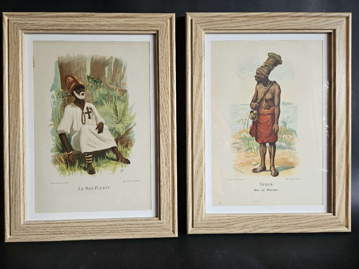 Series Of 15 Lithographs, "types Of Black Races," By Belloguet-photo-3
