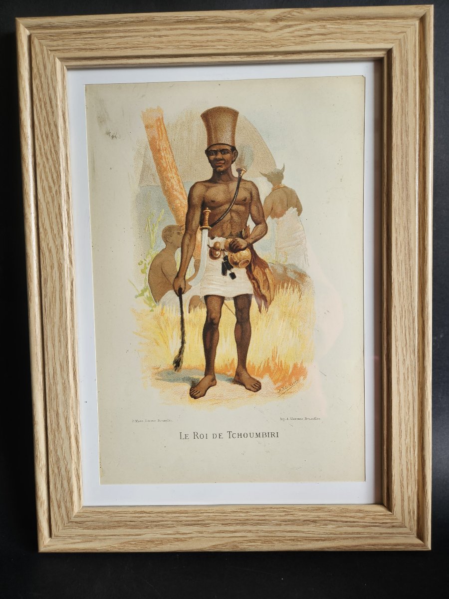 Series Of 15 Lithographs, "types Of Black Races," By Belloguet-photo-5