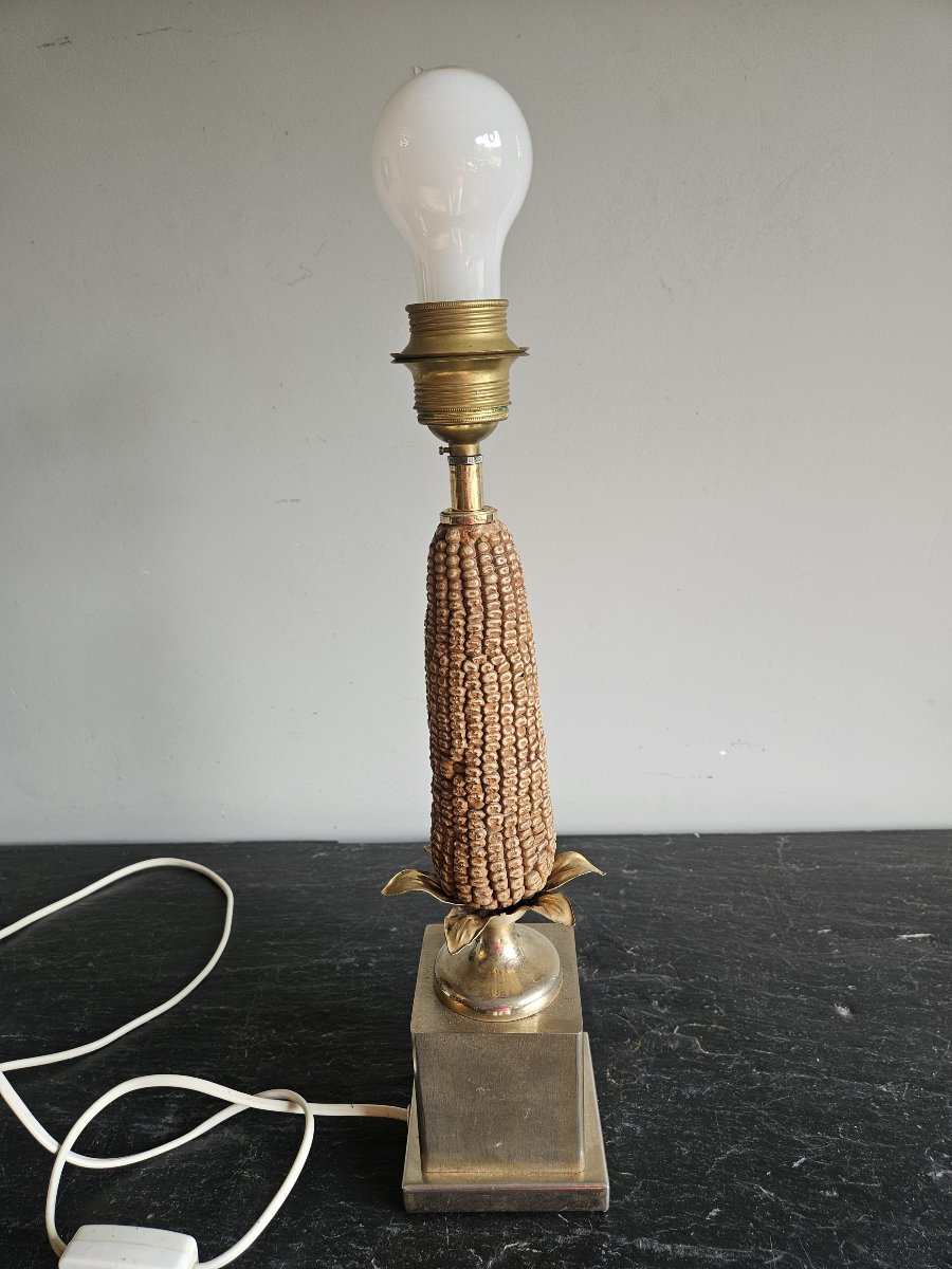 Lamp Base Shaped Like An Ear Of Corn-photo-3