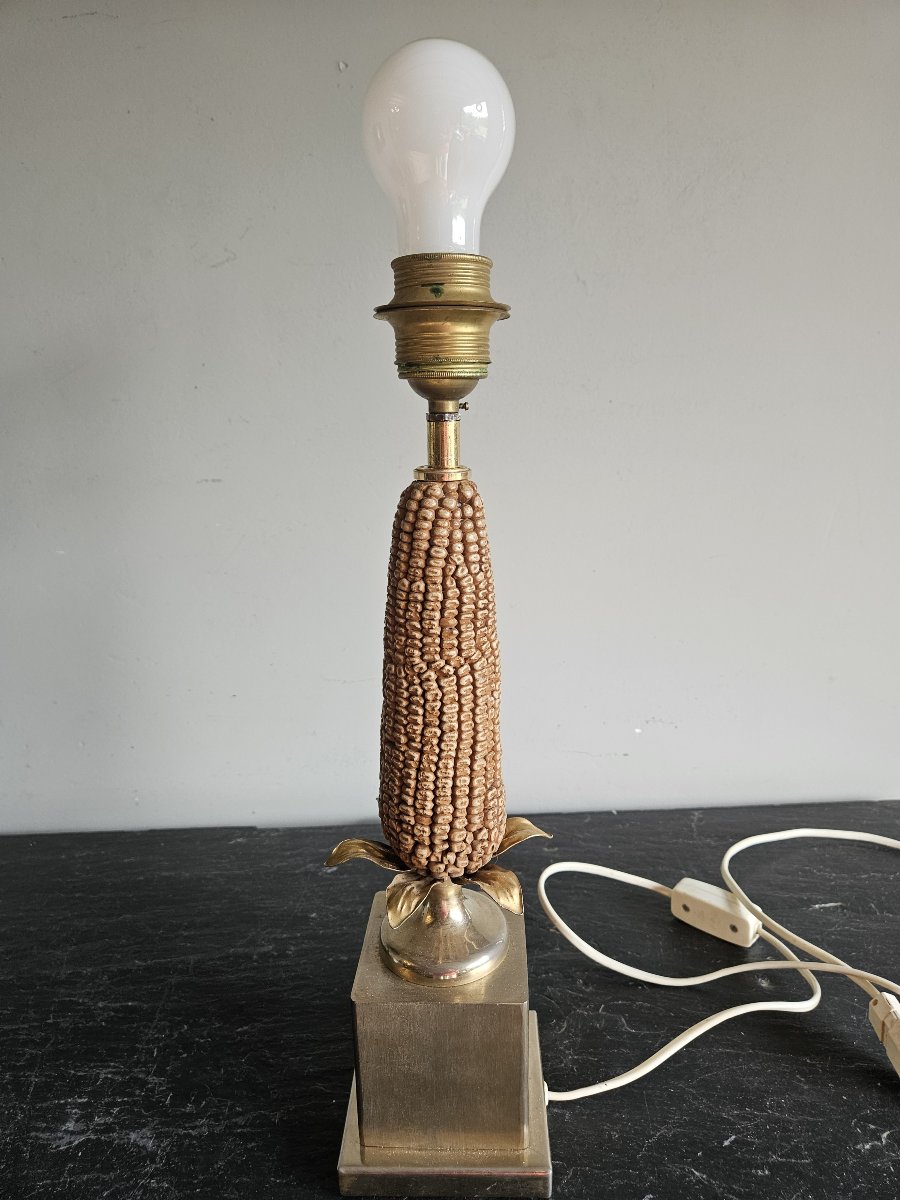 Lamp Base Shaped Like An Ear Of Corn-photo-4