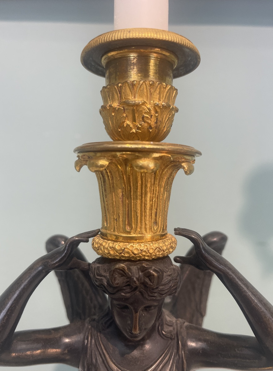  Candelabra In Guilded Bronze-photo-2