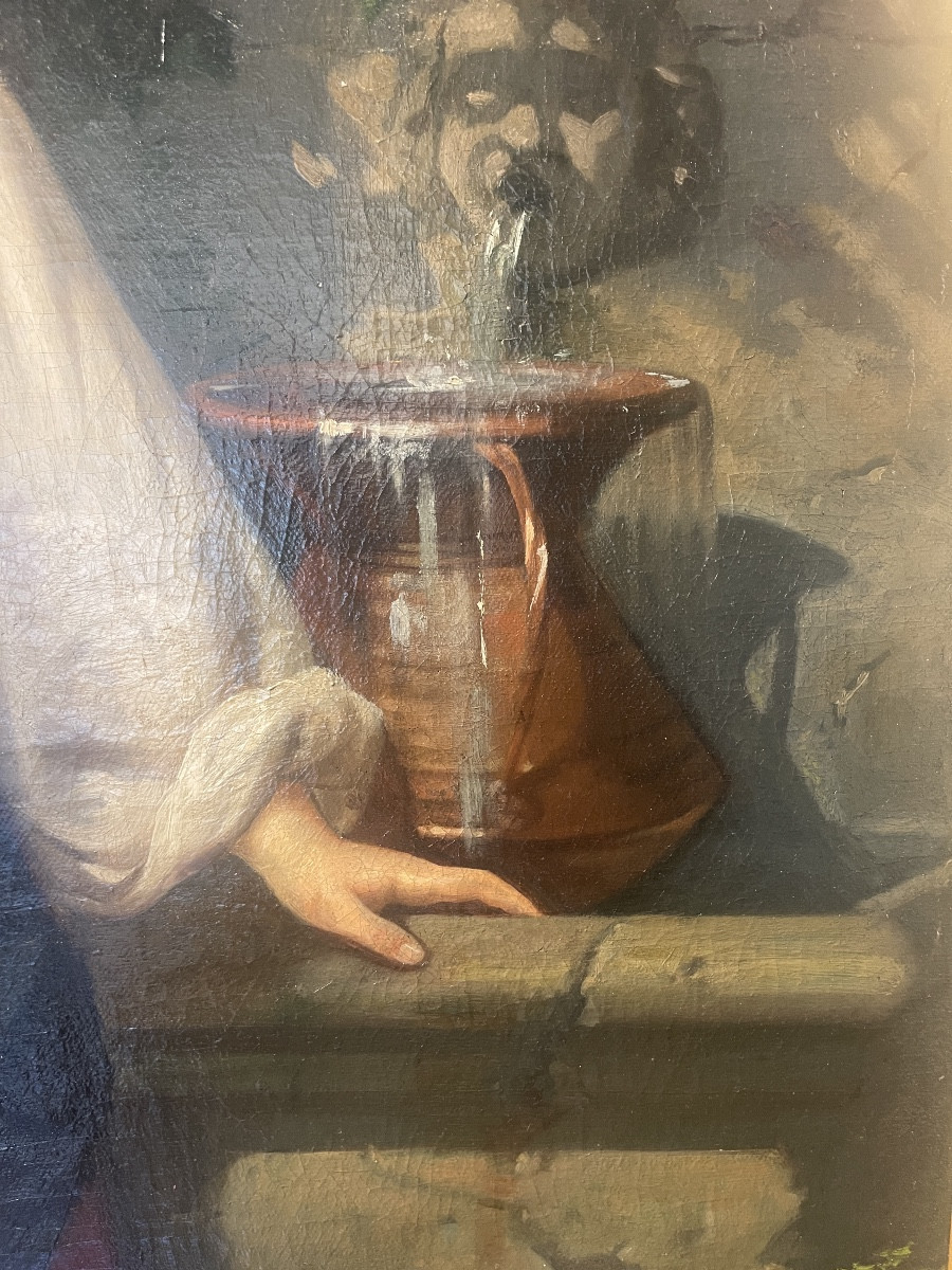 Oil, Painting, Woman By The Well -photo-4