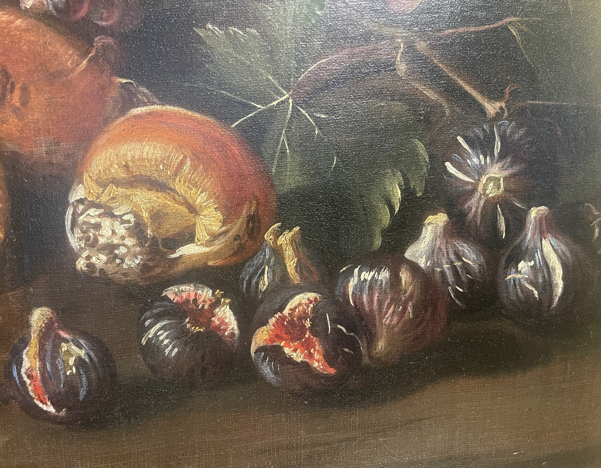 Oil Painting, Still Life With Fruit And Mushrooms-photo-4