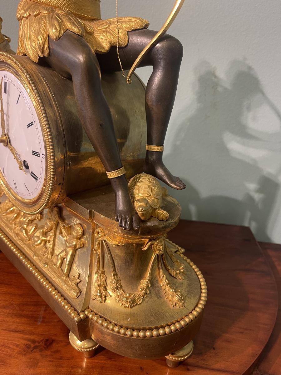 A Clock Known As “a L’afrique” From The Directoire Period-photo-4
