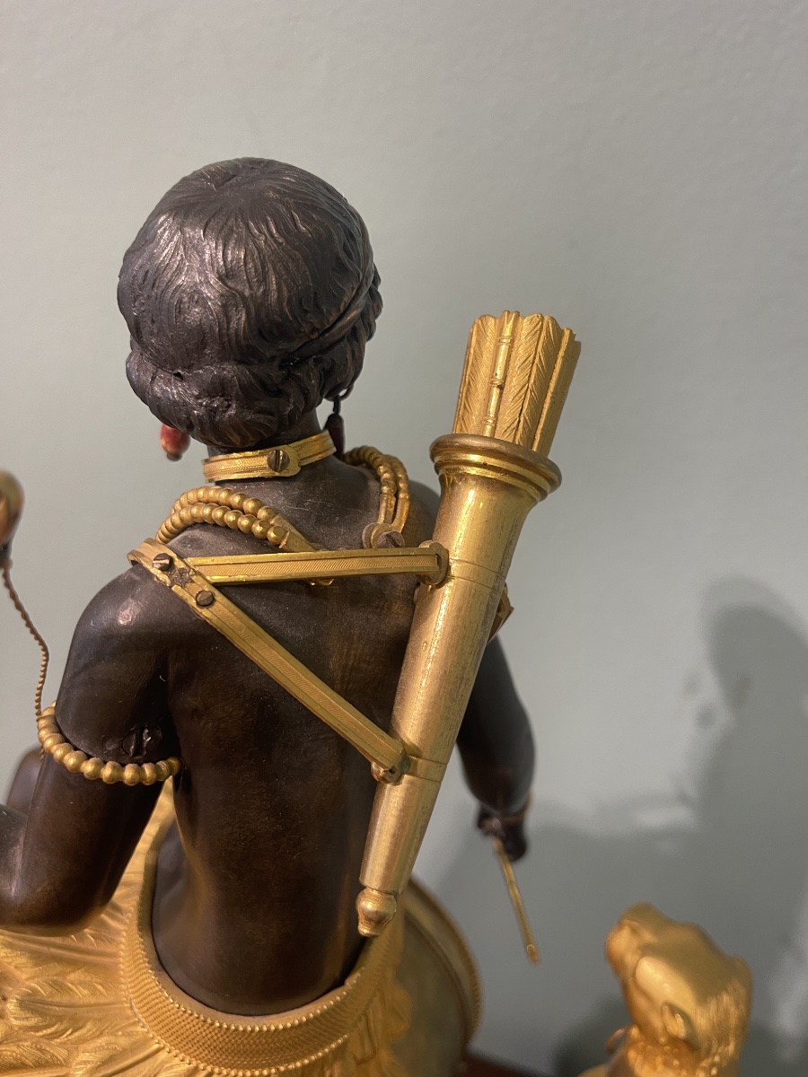 A Clock Known As “a L’afrique” From The Directoire Period-photo-2