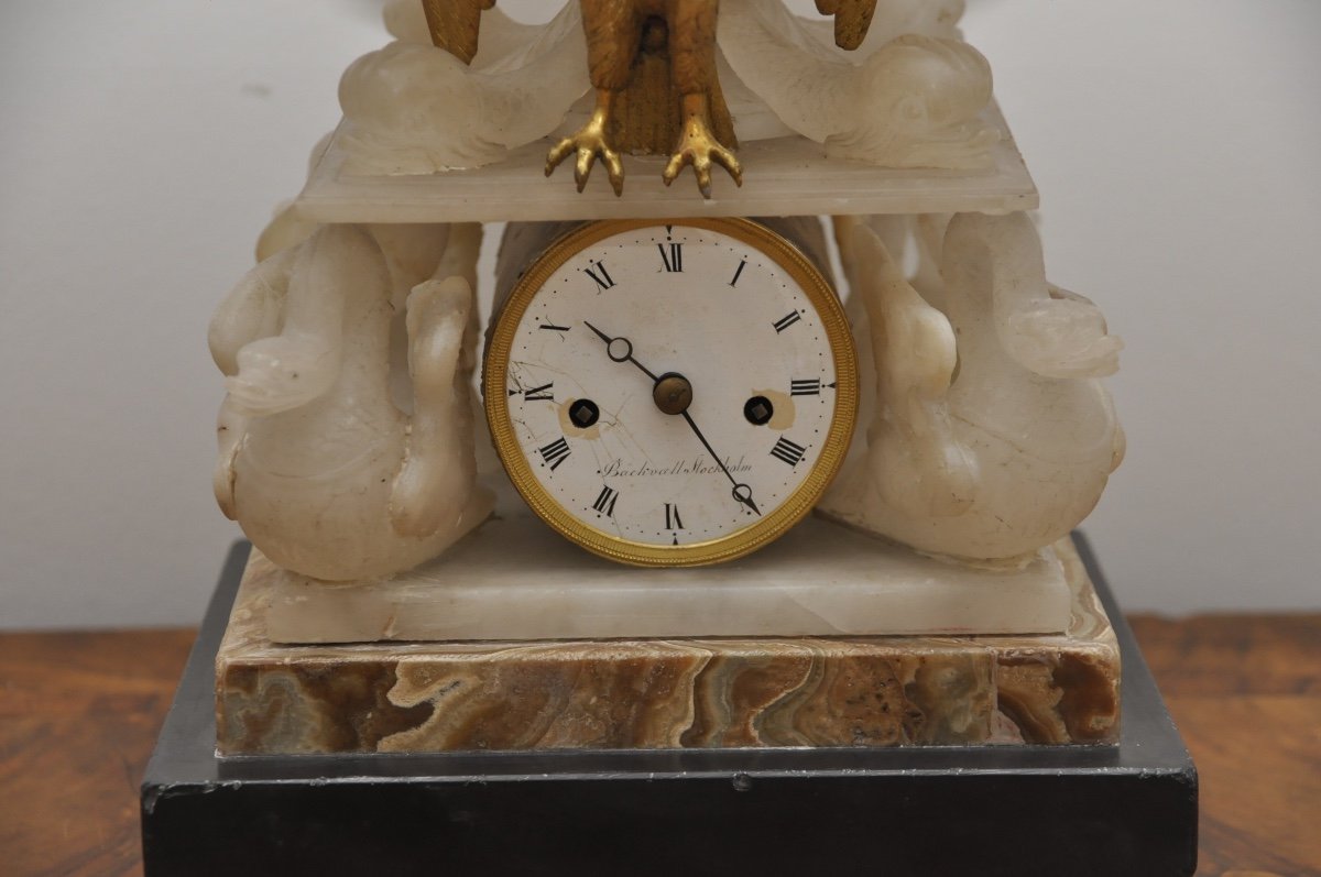 Horloge De Table En Albâtre-photo-4