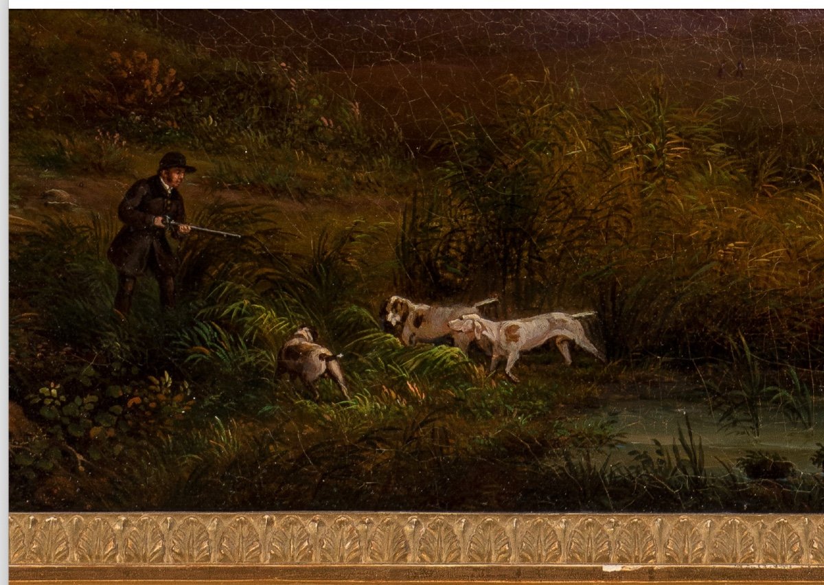 Hunting Scene In A Landscape By The Painter Giuseppe Canella-photo-2