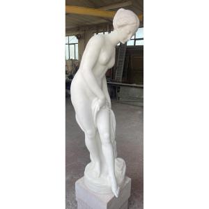 Marble Sculpture Of Venus In Carrara Marble