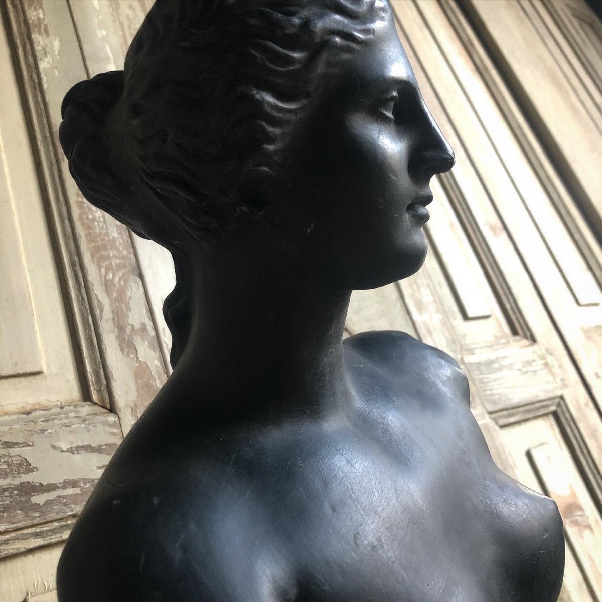 Superbe Moulage « Vénus De Milo » Plâtre -photo-2