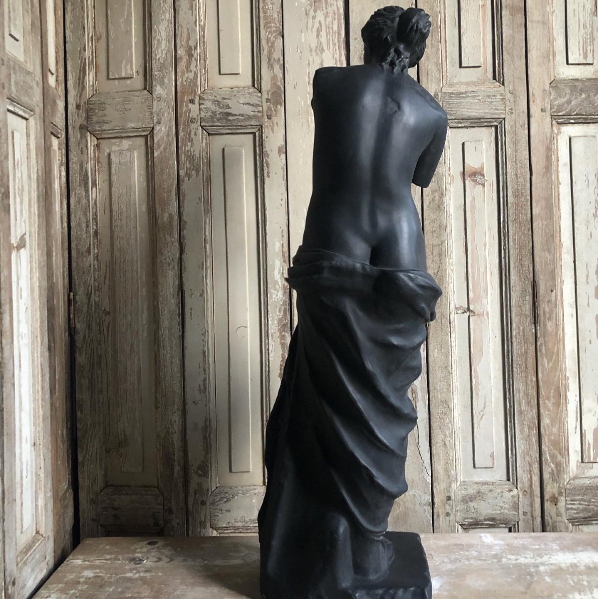 Superbe Moulage « Vénus De Milo » Plâtre -photo-4