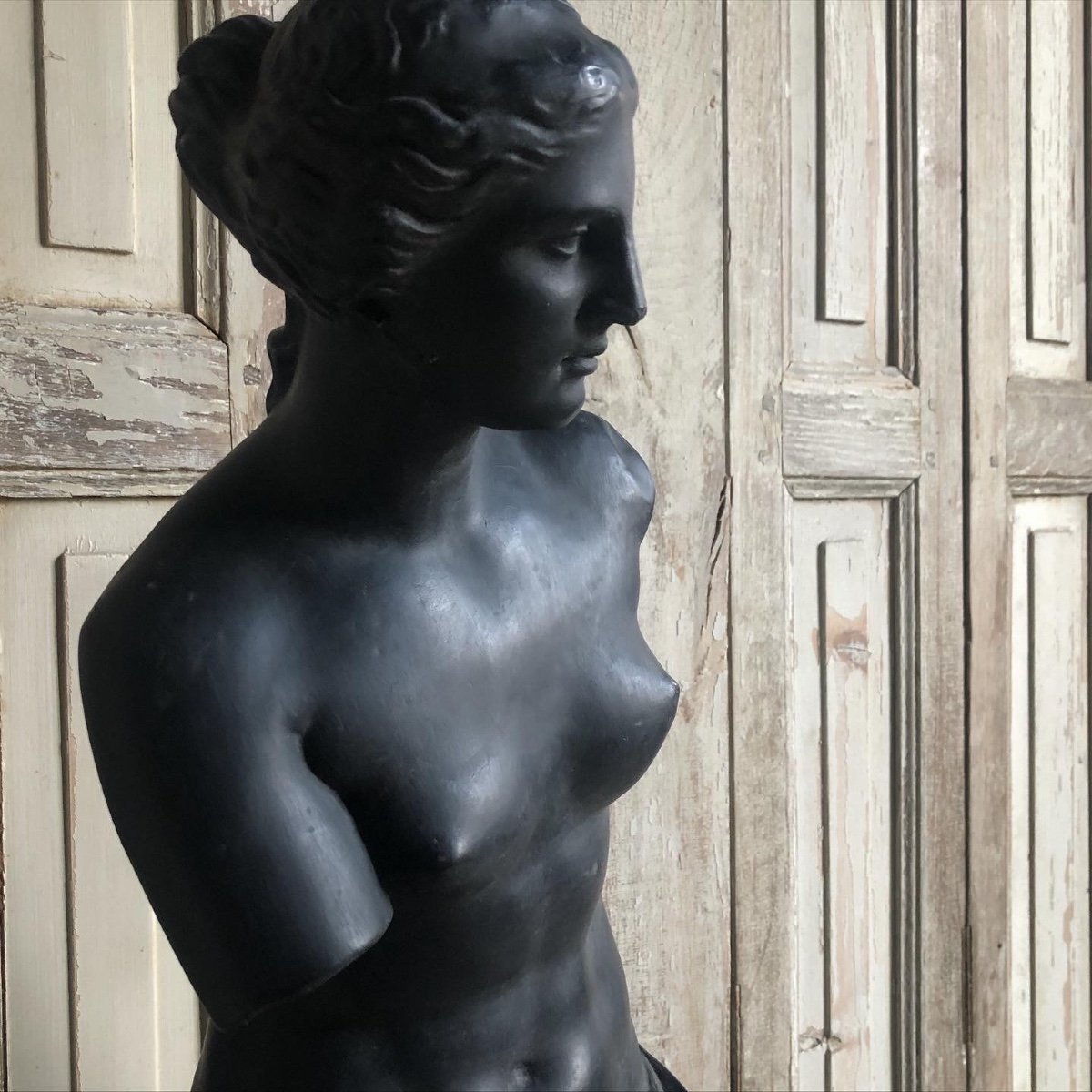 Superbe Moulage « Vénus De Milo » Plâtre -photo-6