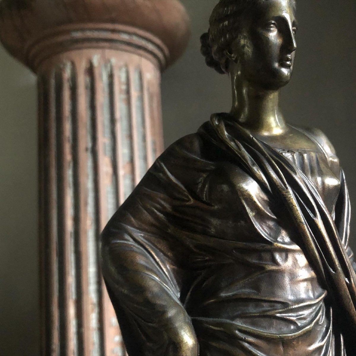 Cérès Bronze Cast In The Antique Nineteenth Century-photo-4