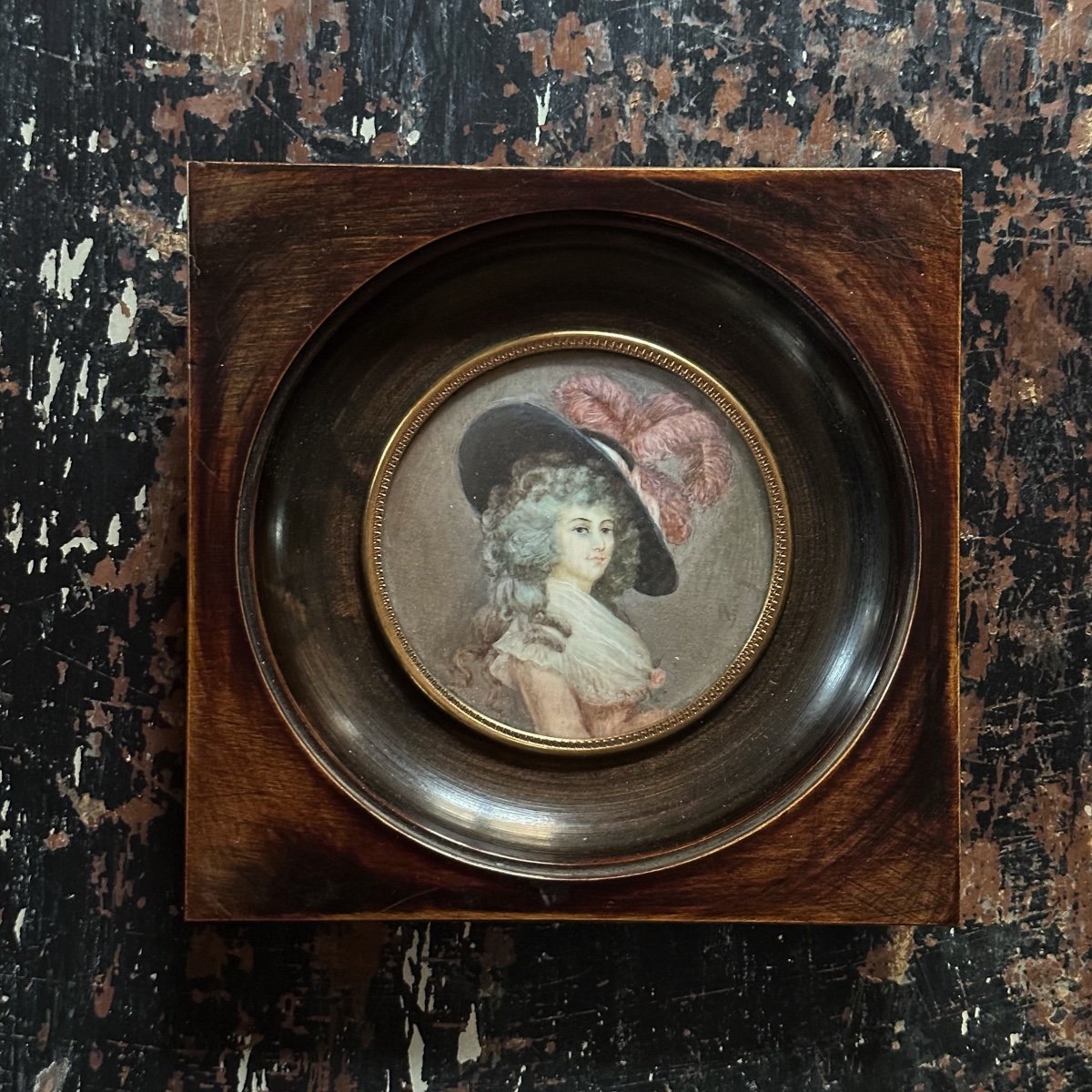 Miniature Portrait Duchess Of Devonshire Nineteenth-photo-2