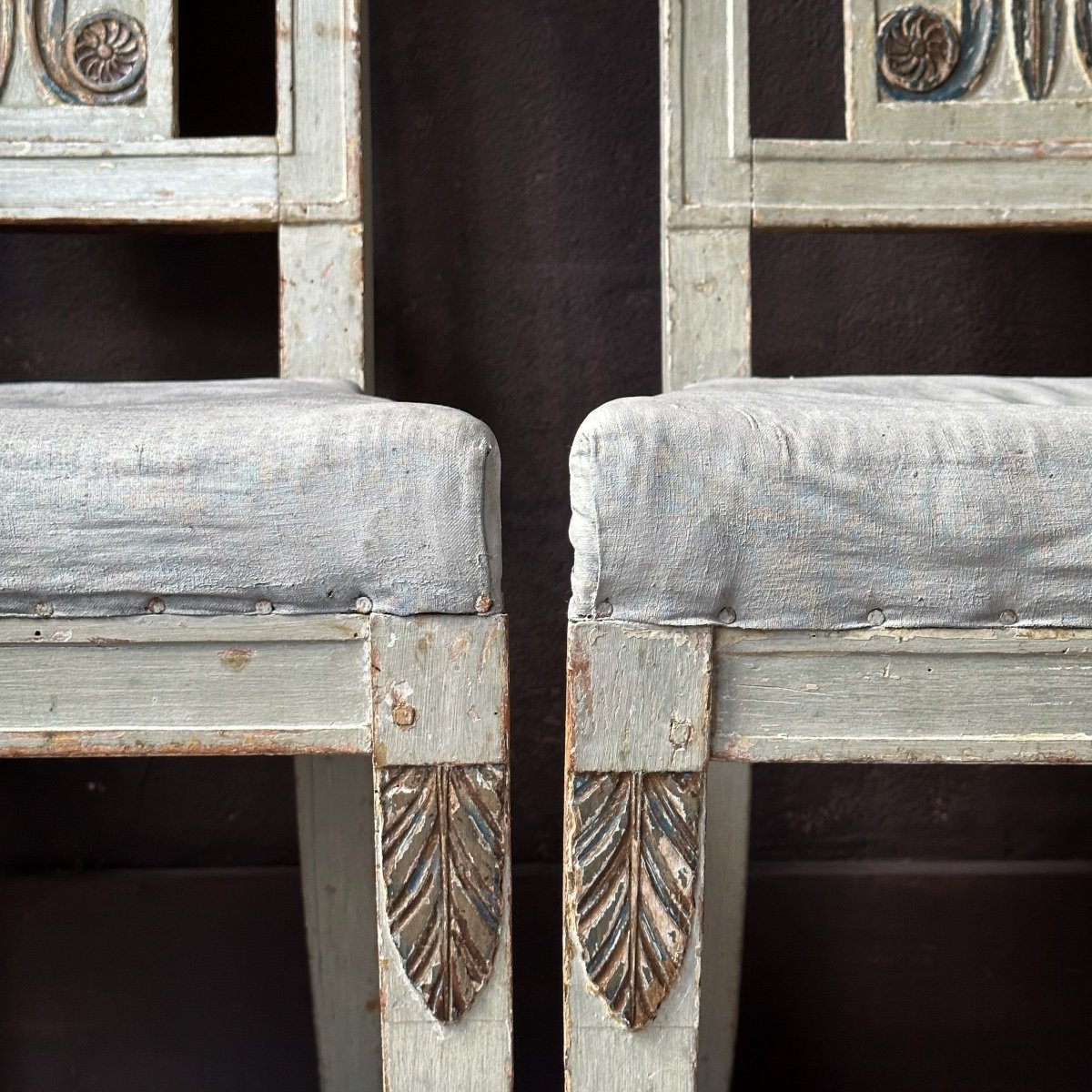 Série De 4 Chaises époque Consulat XVIIIe-photo-4