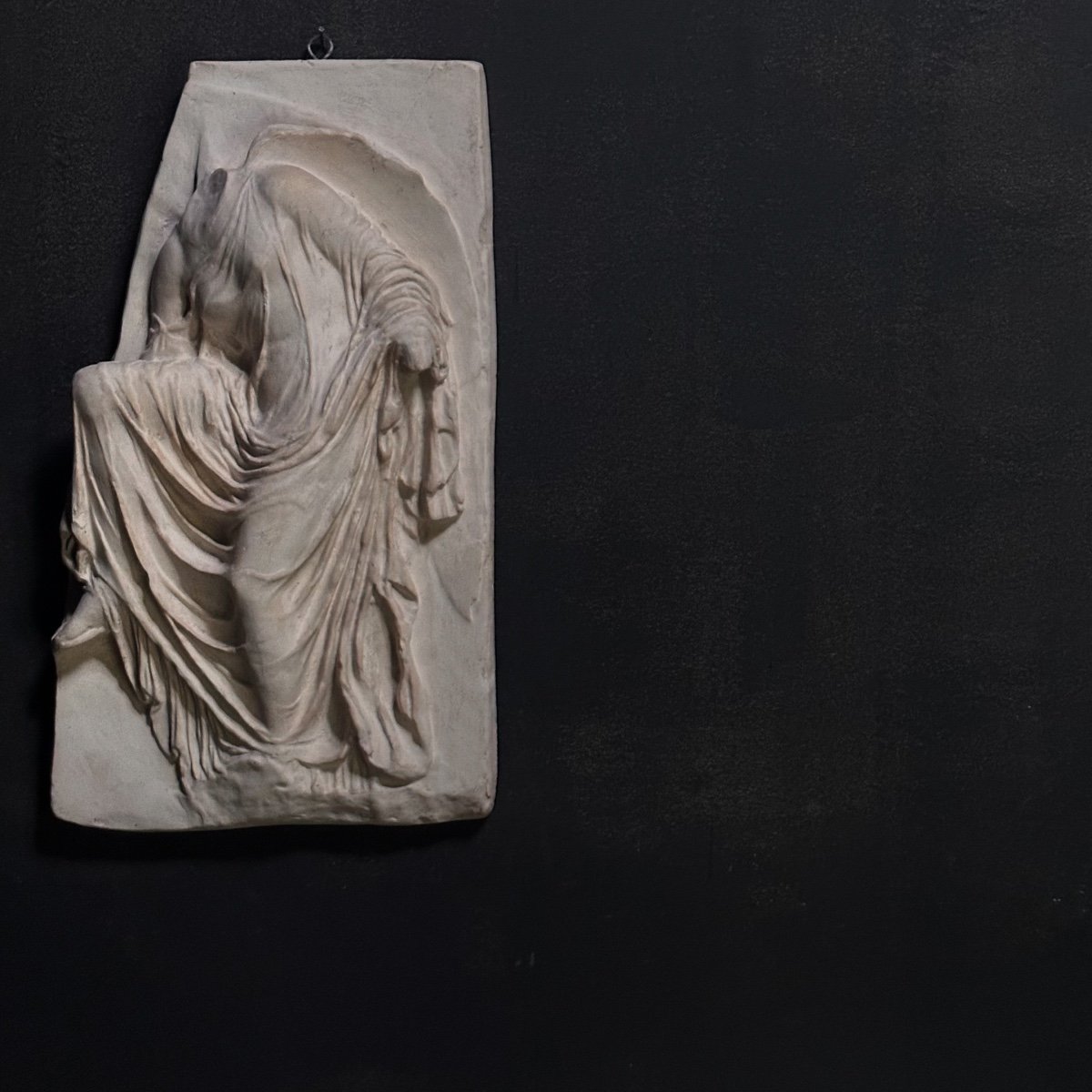 Bas-relief Goddess Nike/plaster Cast Late 19th Century-photo-6