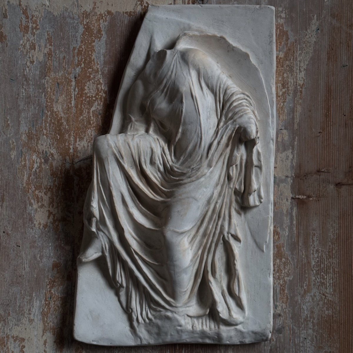 Bas-relief Goddess Nike/plaster Cast Late 19th Century-photo-8