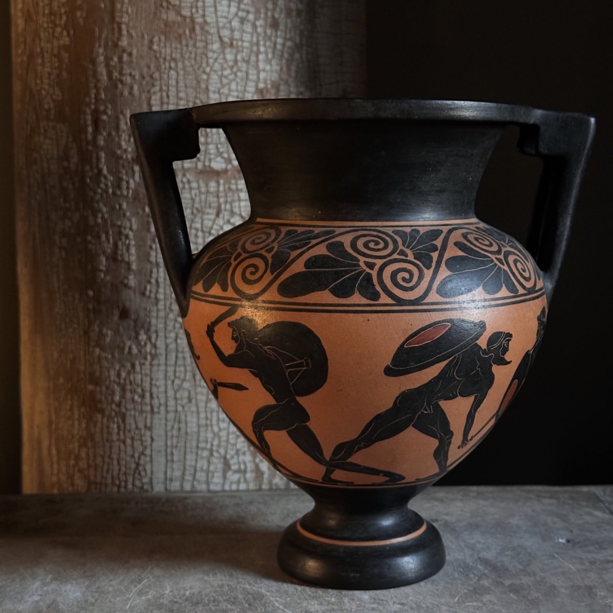 Vase Cratère à Colonnettes Reproduction XXe-photo-1