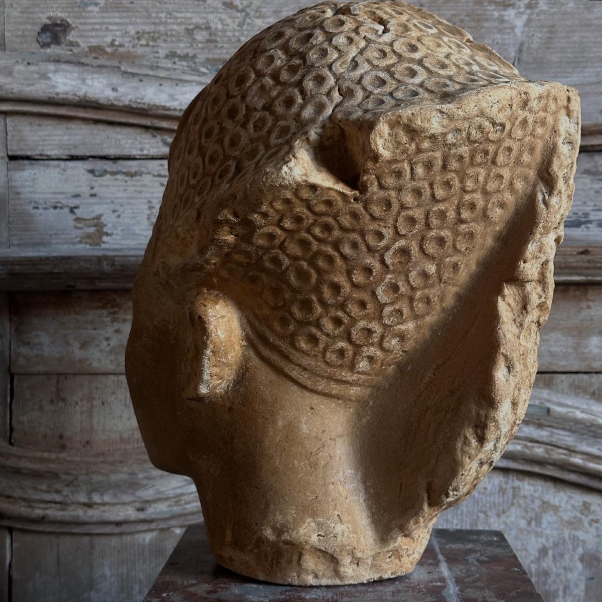Head Of King Thutmose IV Plaster Cast Louvre Museum Late 19th/early 20th Century-photo-6