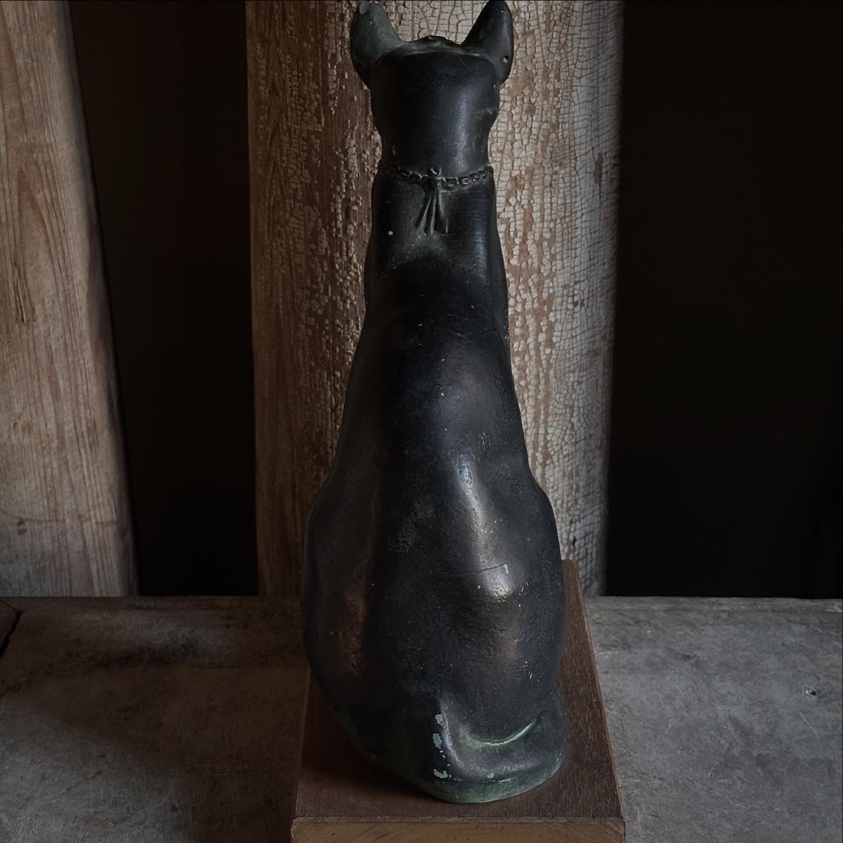 “bastet” Cat With Collar Egypt - 20th Century Cast-photo-5