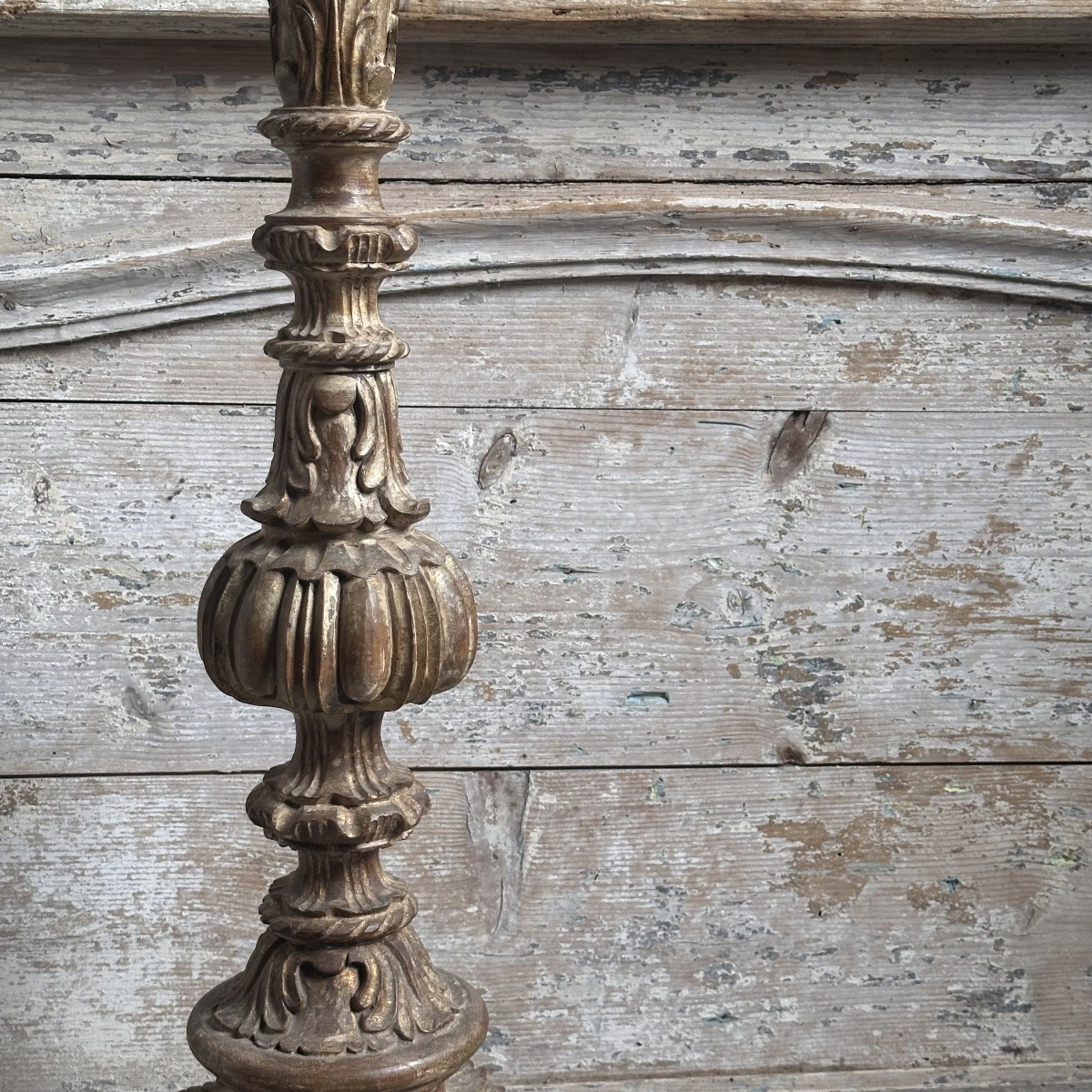 Porte-Torchère  Bois Sculpté Rococo/Italie/Fin XVIIIe-début XIXe-photo-6