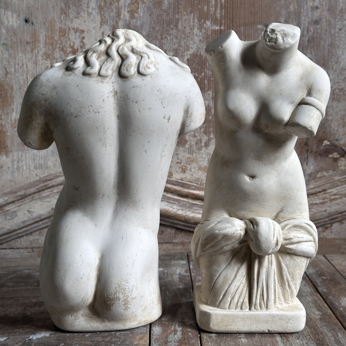 Venus & Bacchus Duo Plaster Casts 20th Century-photo-4