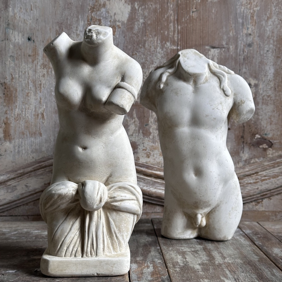 Venus & Bacchus Duo Plaster Casts 20th Century-photo-1
