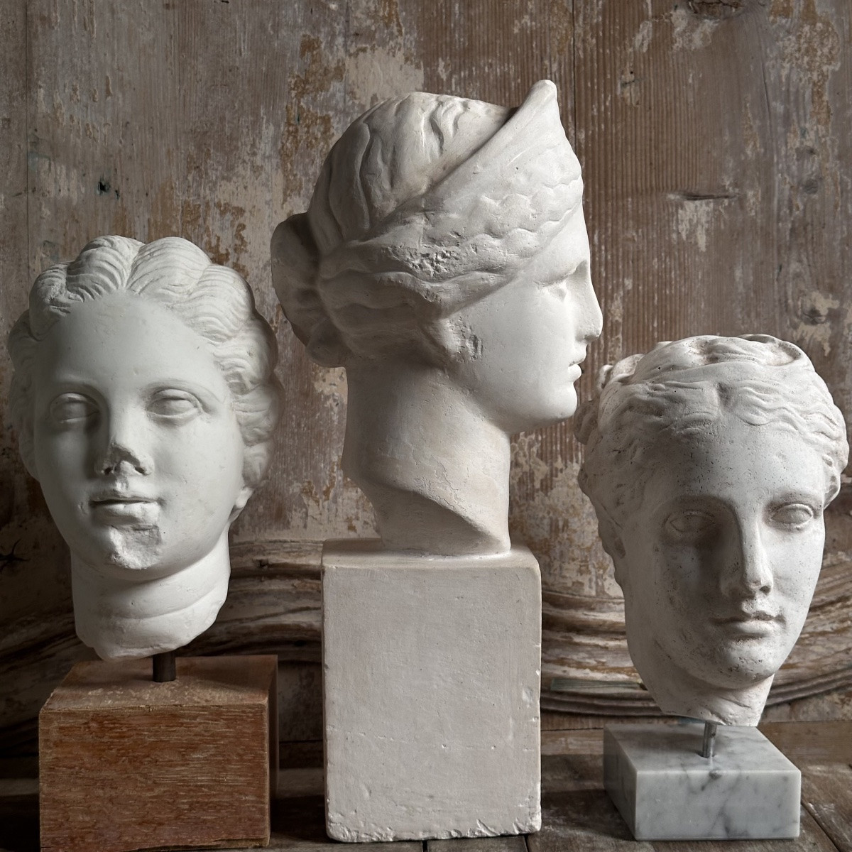 Greek Goddesses Triptych / 20th Century Plaster Casts-photo-3