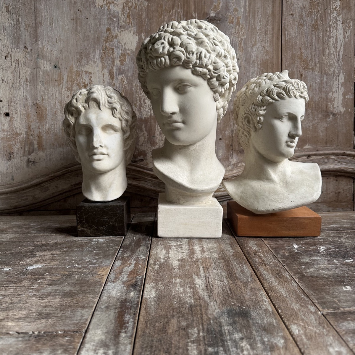 Male Triptych Ancient Greece/20th Century Plaster Casts-photo-8