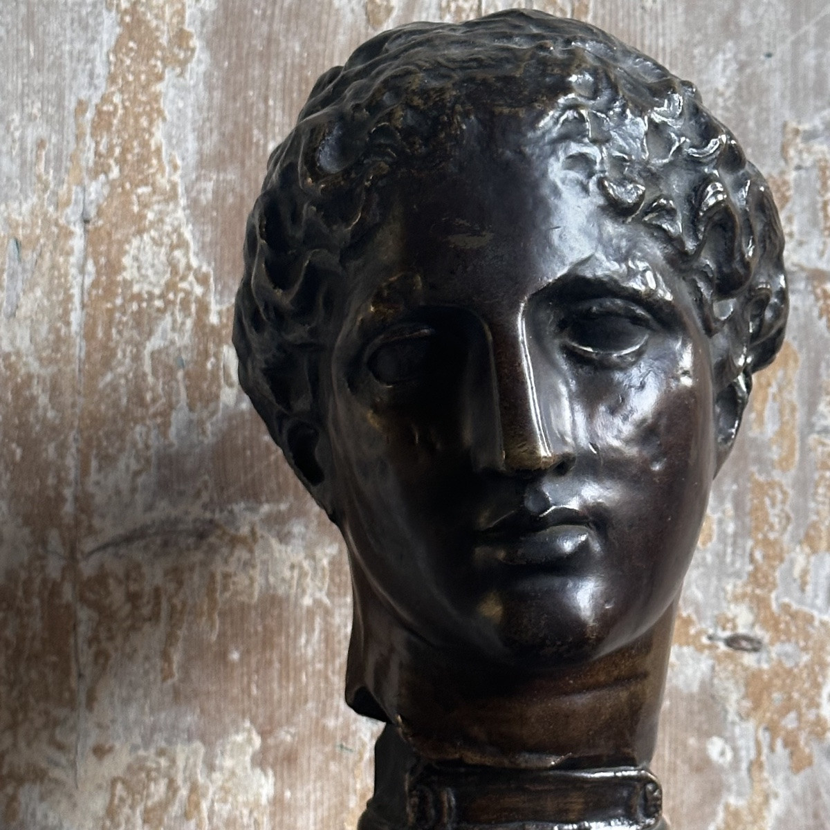 Bust Of Iris's Head, Known As The Laborde Bust From The Parthenon / Bronze, 19th Century-photo-1