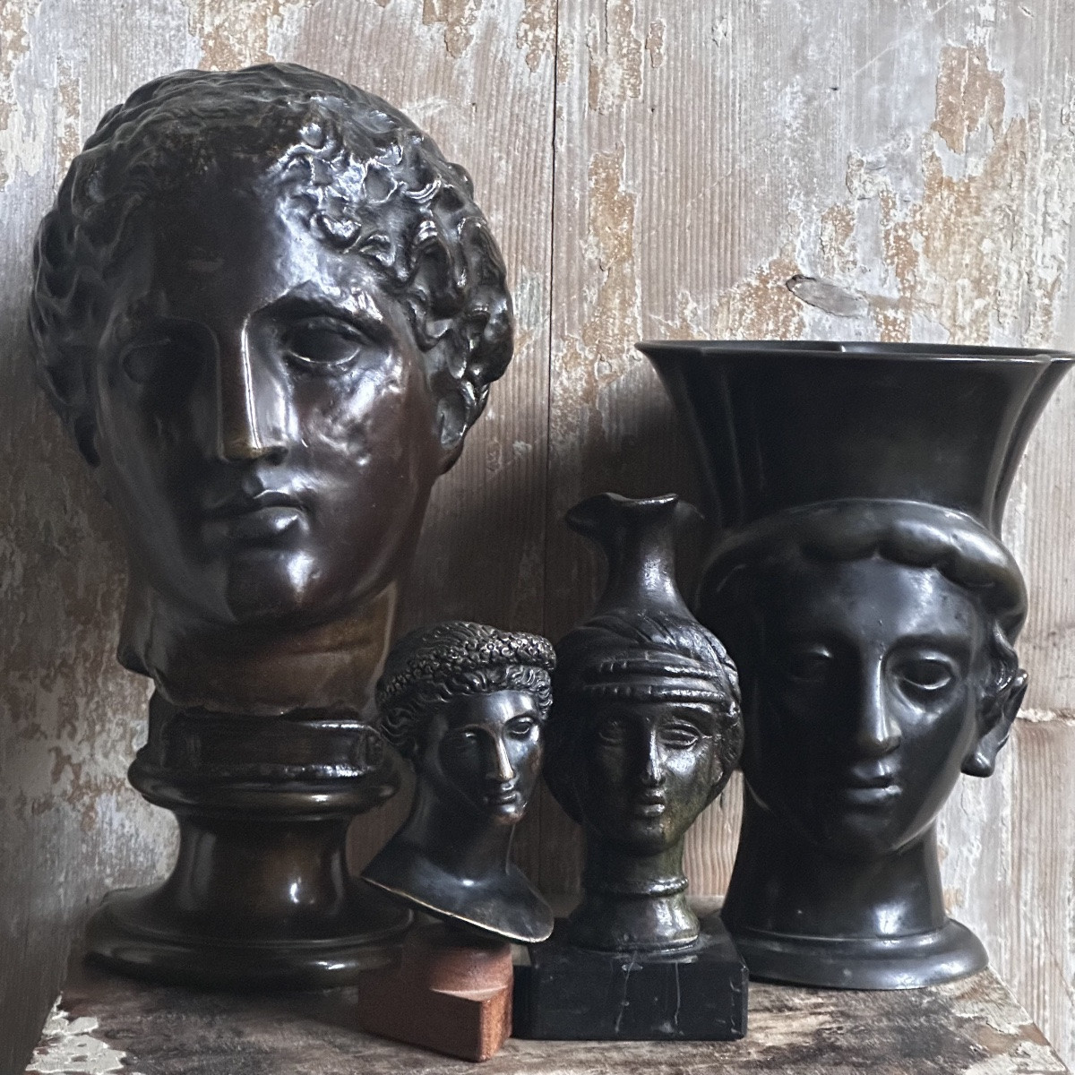 Bust Of Iris's Head, Known As The Laborde Bust From The Parthenon / Bronze, 19th Century-photo-7