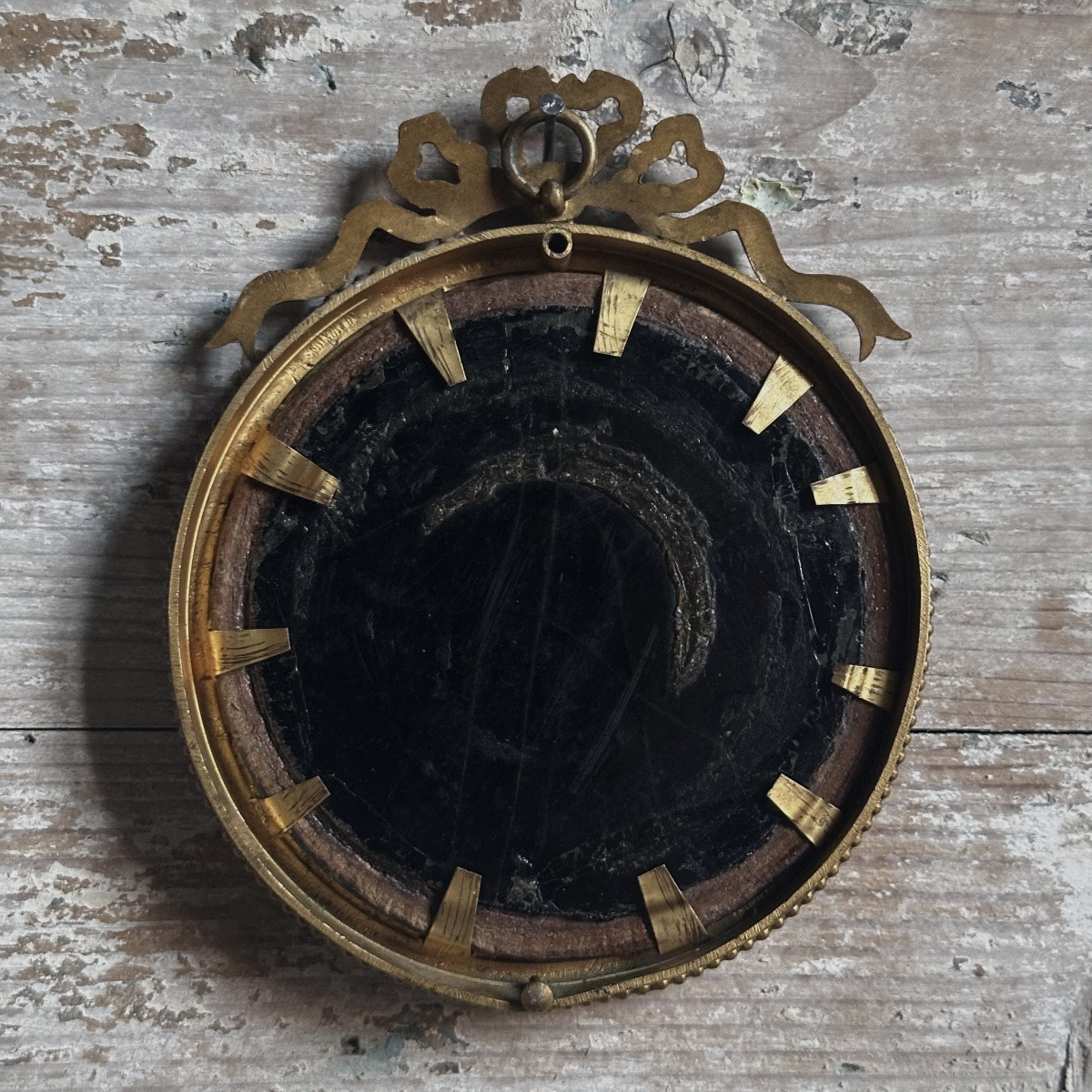 Miniature Oil Painting Empire 19th Century-photo-7