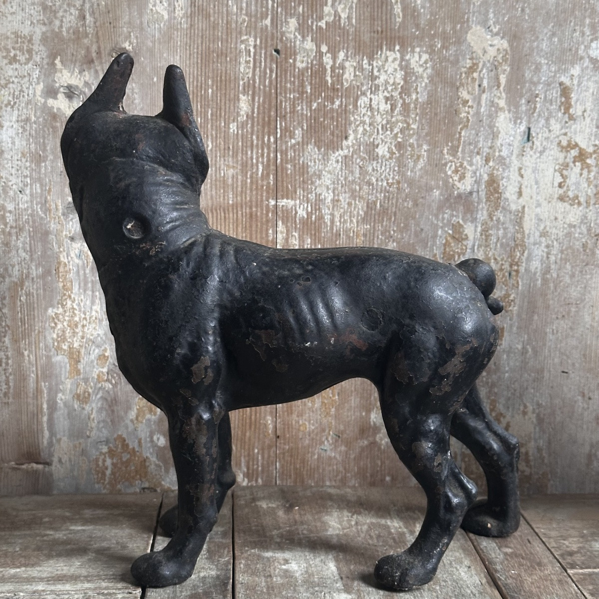 Trio Boston Terriers en Fonte/Hubley Manufacturing Company/USA/Début XXe-photo-6