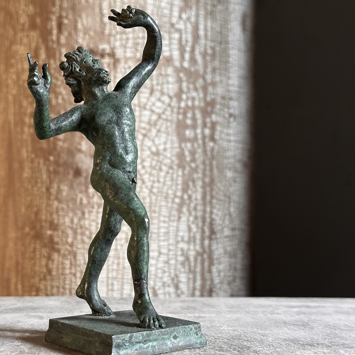 Duo « Faune dansant » & « Vénus Callipyge »Moulages Bronze à l’Antique/Italie/XIXe-photo-4