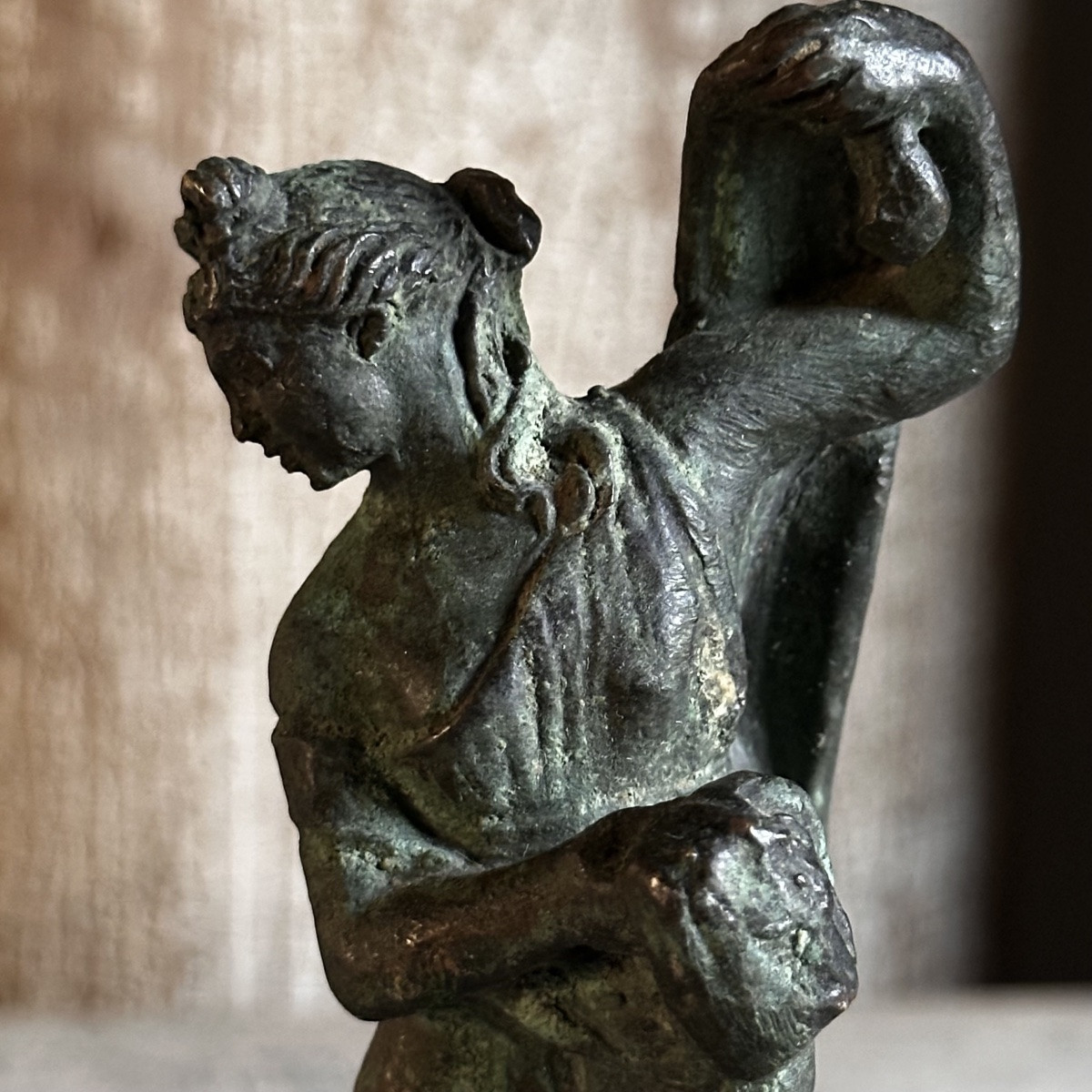 Duo « Faune dansant » & « Vénus Callipyge »Moulages Bronze à l’Antique/Italie/XIXe-photo-4