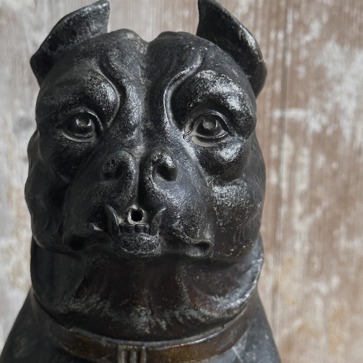 Boston Terrier In Spelter, Late 19th Century-photo-3