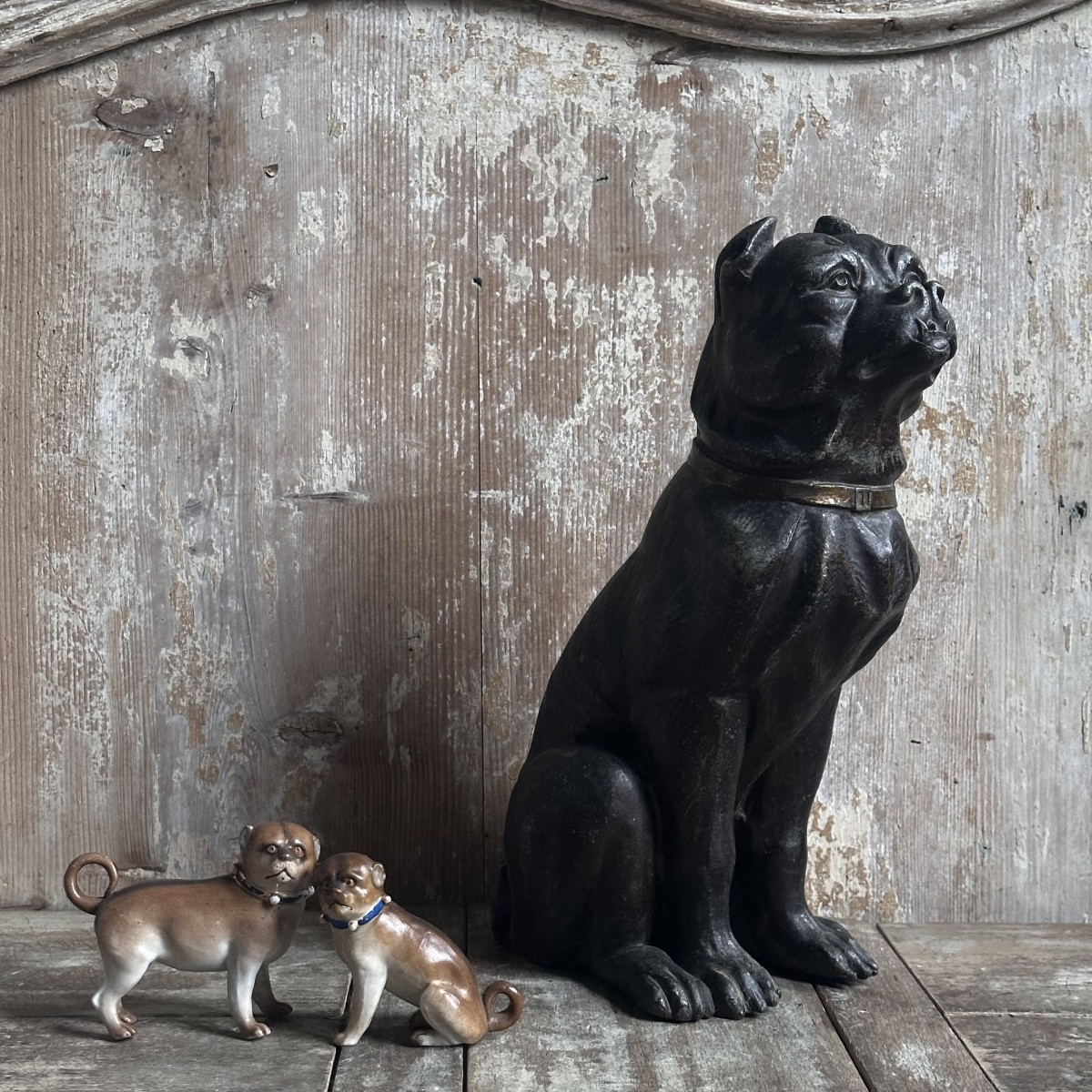 Boston Terrier In Spelter, Late 19th Century-photo-4