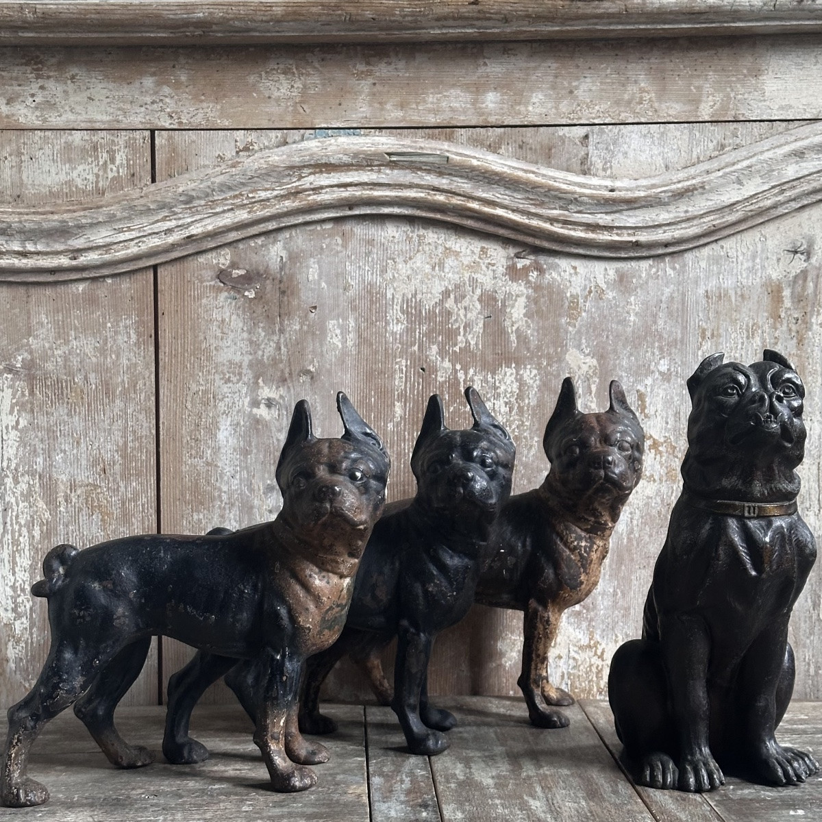 Boston Terrier In Spelter, Late 19th Century-photo-6