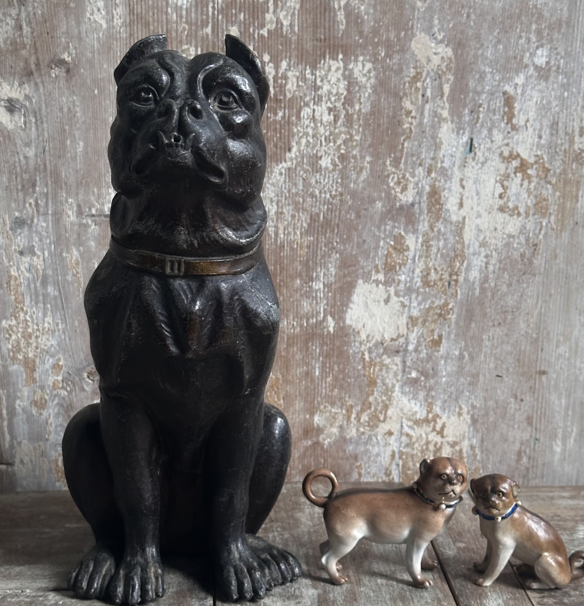 Boston Terrier In Spelter, Late 19th Century